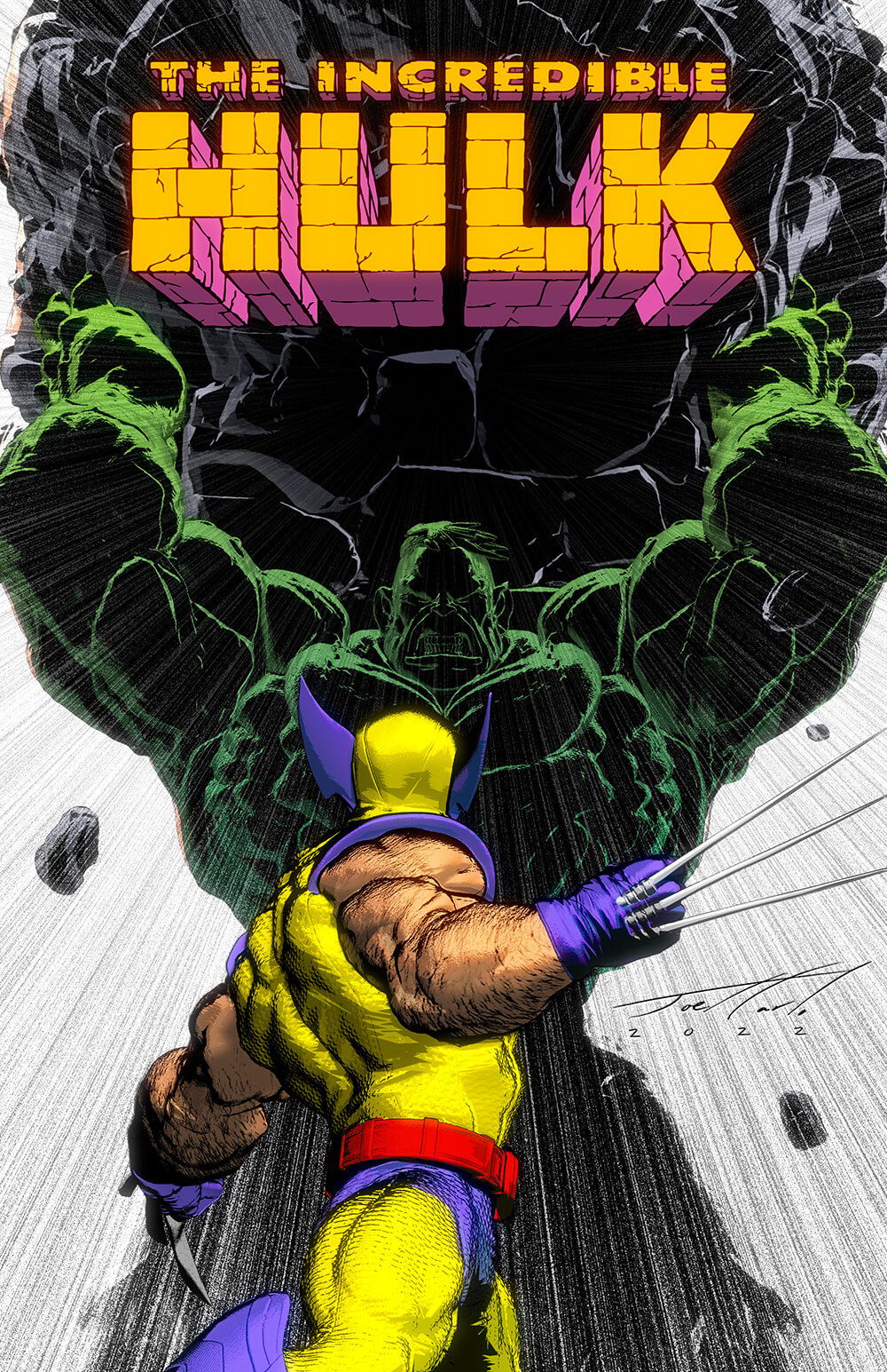 Concept comic cover: Hulk Wolverine