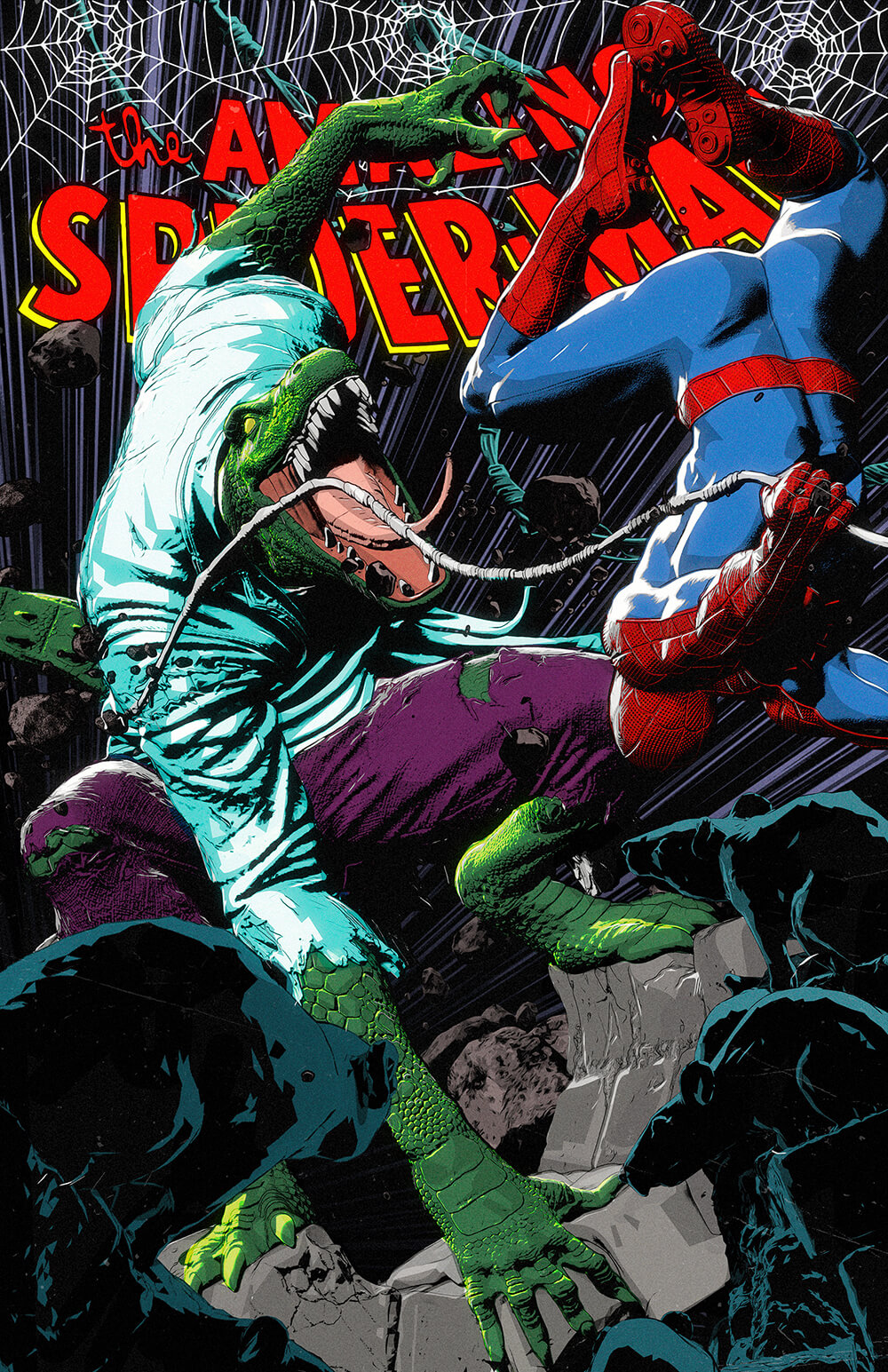 Concept comic cover: Spider-Man Lizard